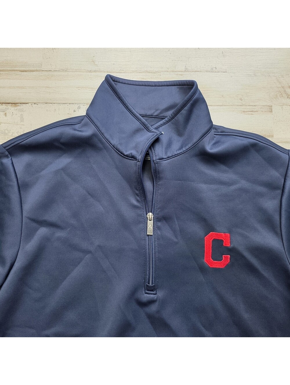 Cleveland Guardians 1/4 Zip Pullover Jacket Mens M Golf Casual Lightweight Blue